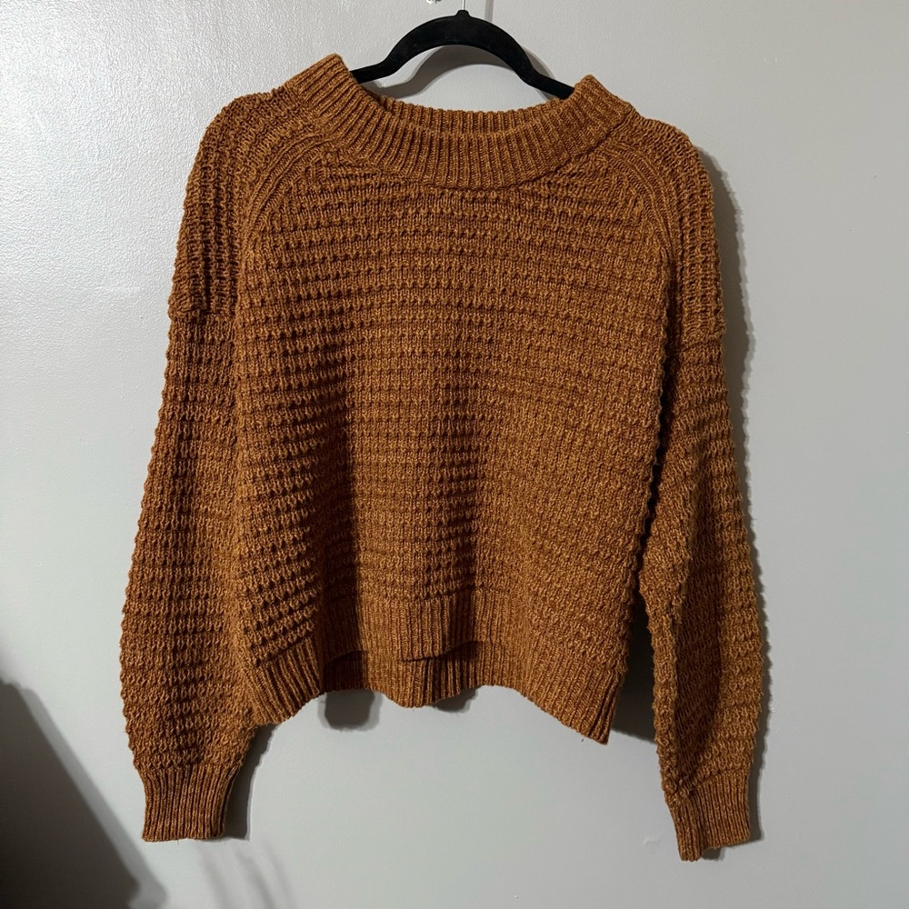 Cozy Knit Sweater in Warm Brown